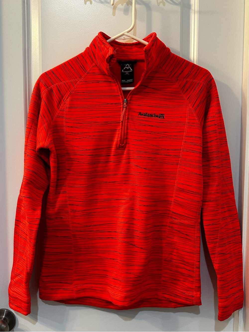 Avalanche Women’s Bright Orange/red Zip-Up Pullover Thermal